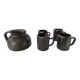 Stoneware jug and cups by Jean Dubost