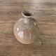 Small round vase soliflore, crackled glazed stoneware, ceramist seal.