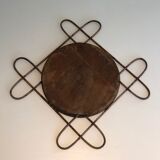Rattan mirror. circa 1950