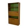 Bookcase with integrated office/bar design 60s-70s