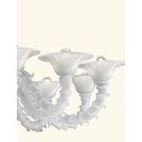 Contemporary White Rezzonico Glass Chandelier