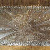 cut crystal serving tray