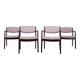 Rosewood Armchairs by Erik Buch for Ørum Møbelfabrik, 1960s, Set of 4