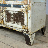 Vintage Steel And Glass Medical Cabinet, 1930's