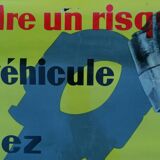 Old advertising poster Saviem Mécanique Garage Renault