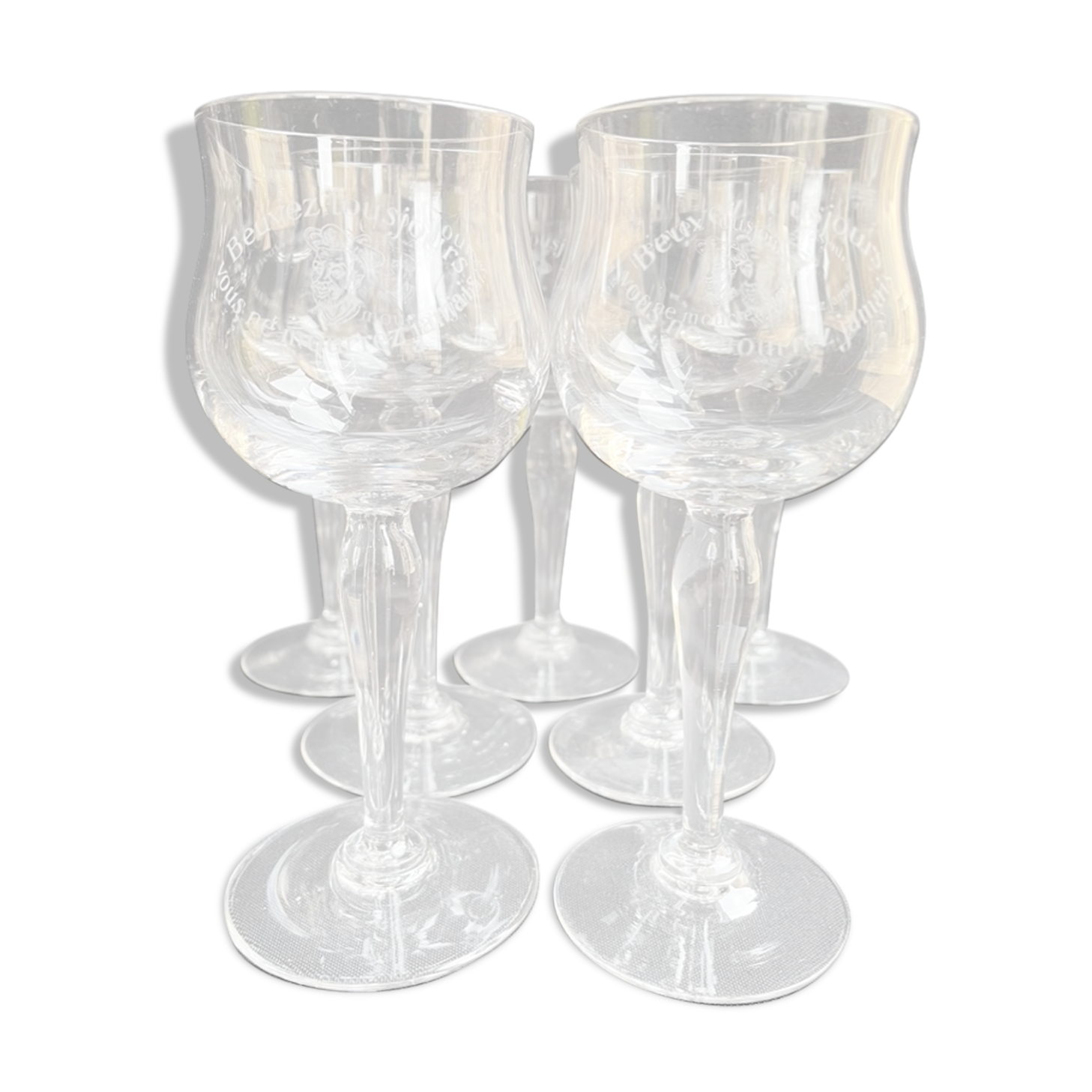 Wine glasses in Crystalline glass