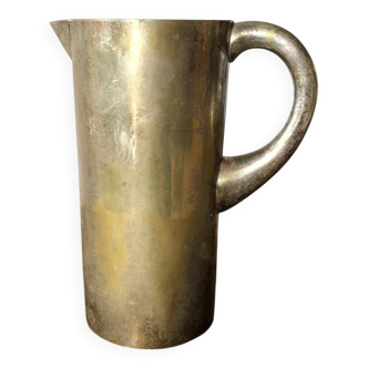 Vintage carafe, brass metal carafe, pitcher, flower pot, kitchen, decoration