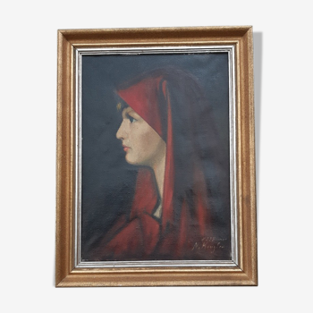 Fabiola, huile sur toile