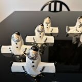 Knife holders (set of 10), Pierrot & Colombine