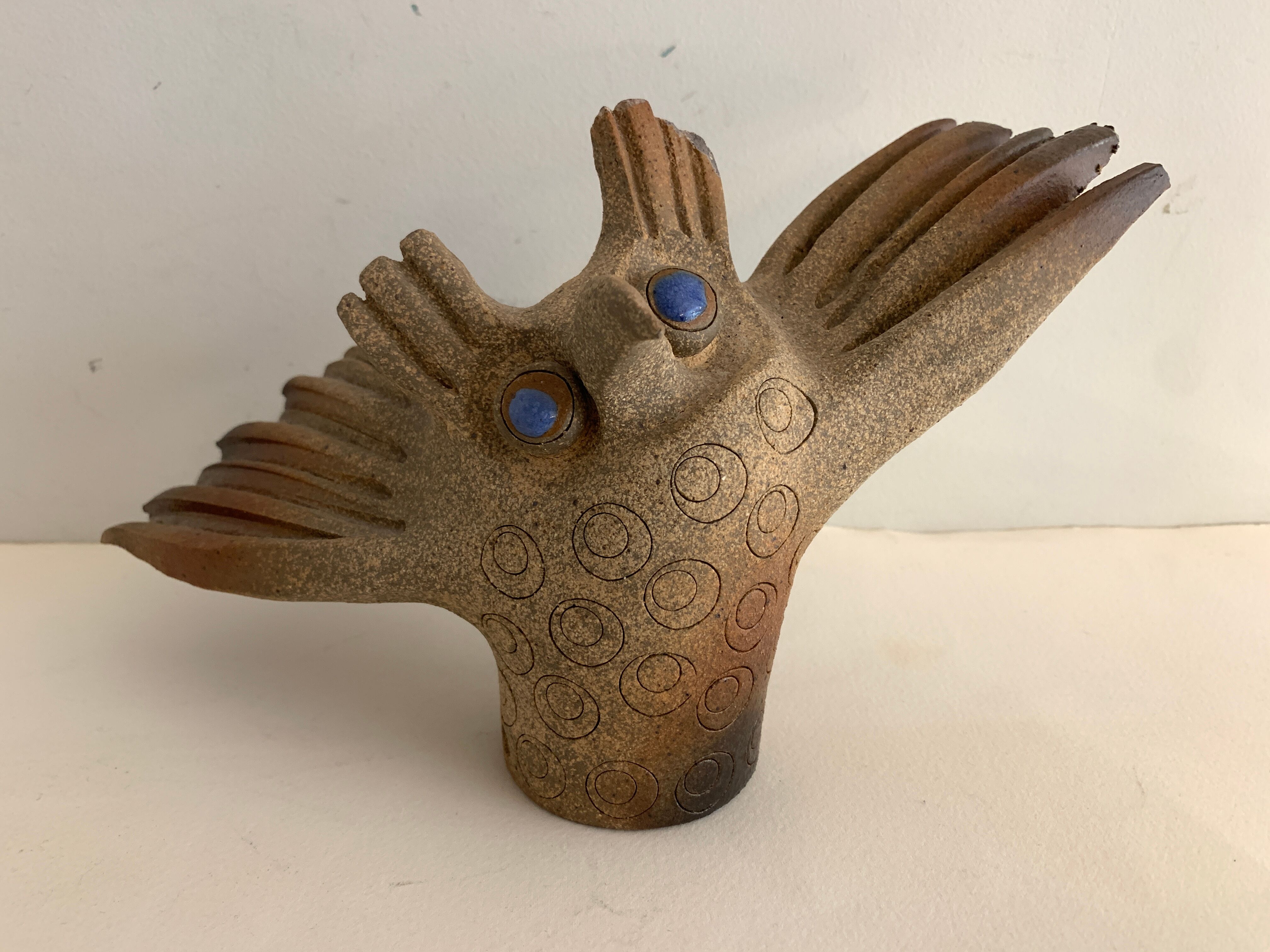 Ceramic owl atelier Palègre, France, 1970