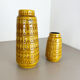 Ensemble de deux vases en poterie « Ocre » par Scheurich, Allemagne, années 1970
