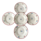 Lot of 5 hollow plates badonviller model "dany" years 30-40