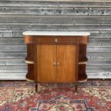 Mahogany console and mahogany veneer