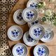 Set of 10 vintage dessert plates Moulin des Loups