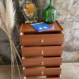 Wood & brass dresser