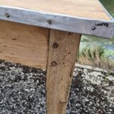 Old rustic farm table one drawer -1m20