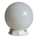 Plafonnier boule en opaline, Art Déco/industriel — années 1930-1950