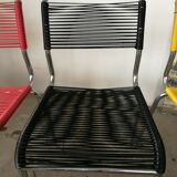 Set de 3 chaises scoubidou vintage