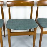 Teak dining chairs by Farsø Møbelfabrik, 1960s, set of 4.