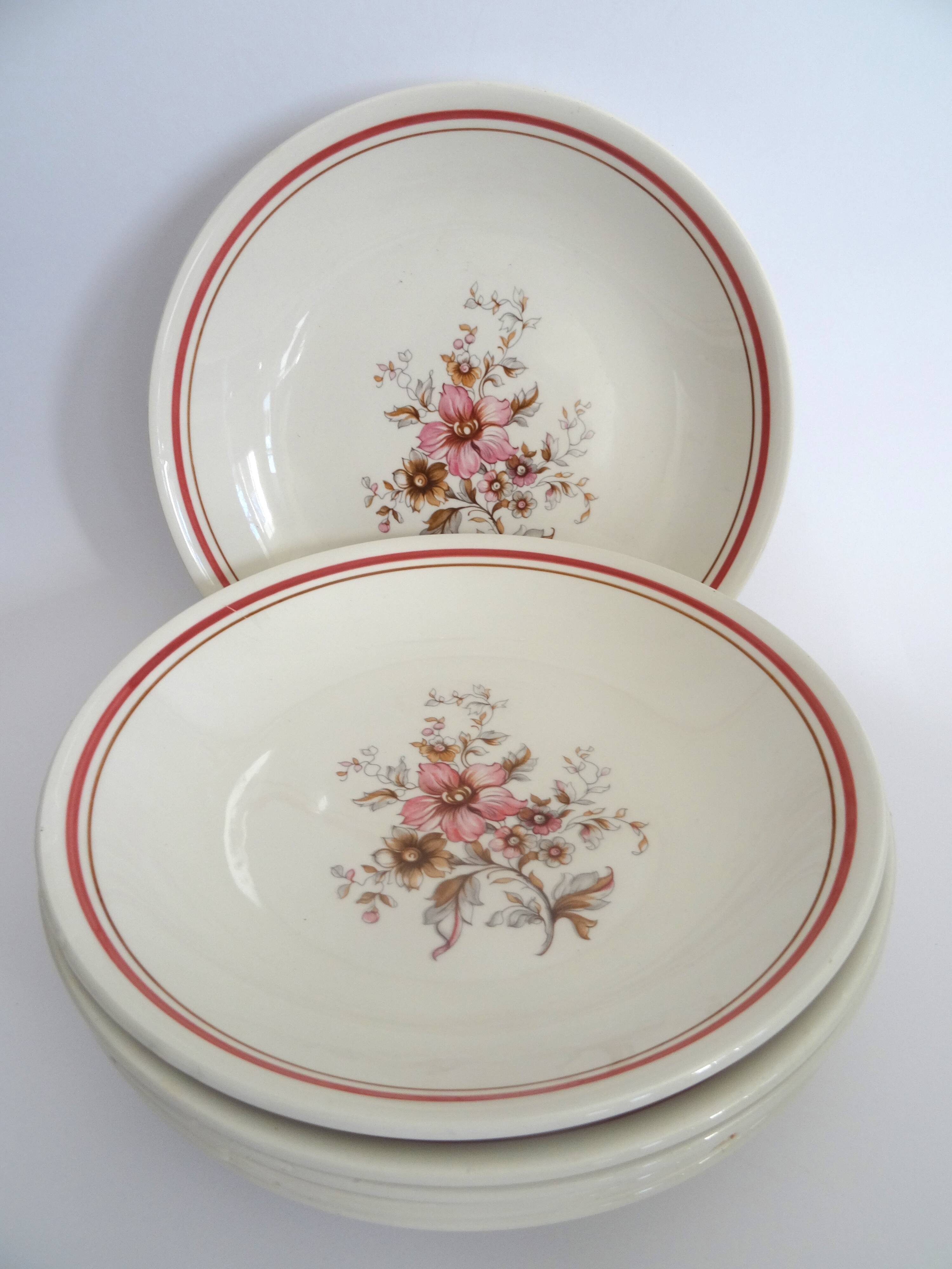 6 deep plates Moulin des Loups