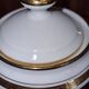 Sweetener in Sologne porcelain Larcheveque Pattern edging garland Gilded