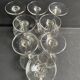 8 guilloché footed glasses – Art Nouveau
