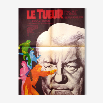 Affiche originale cinéma " Le Tueur "1972  Jean Gabin , Blier