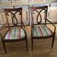 Chaises acajou