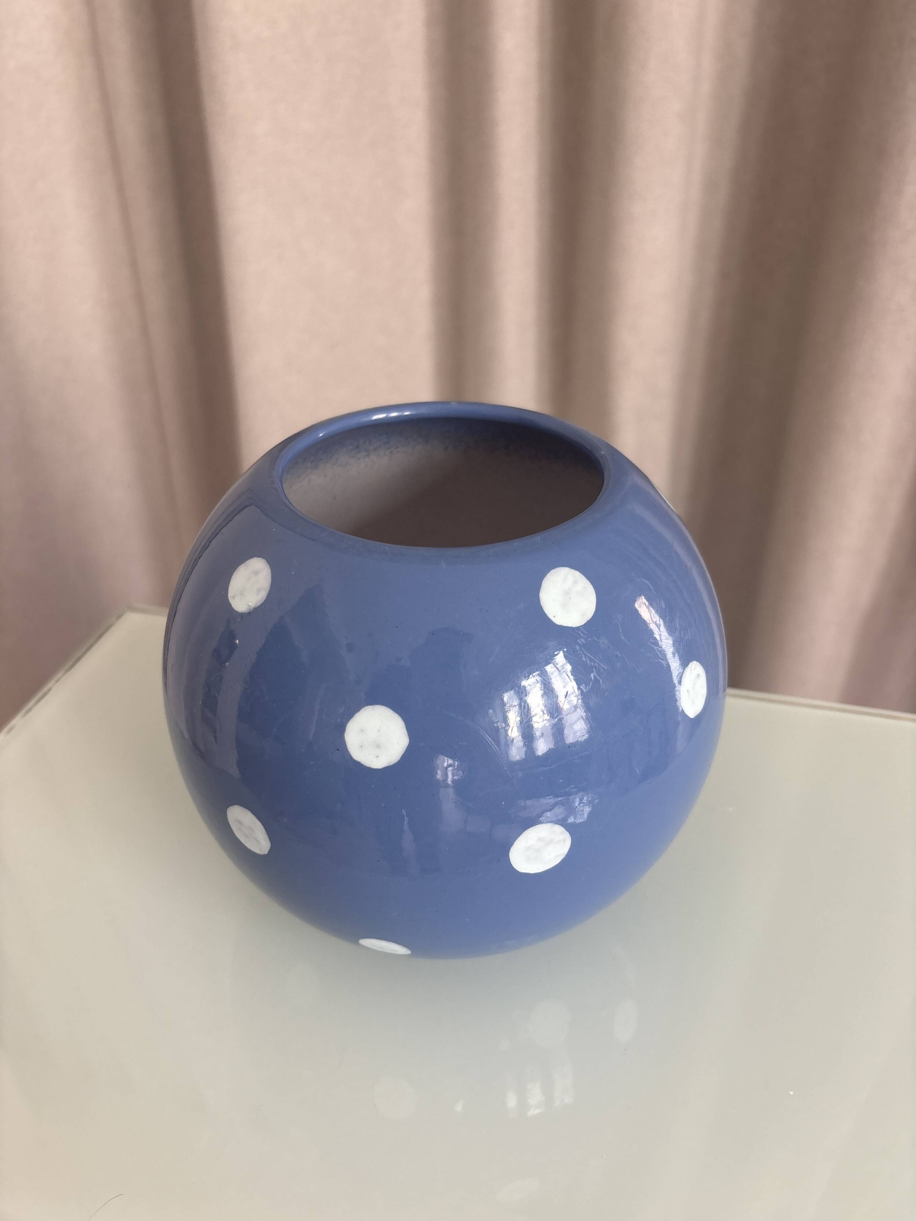 Vase vintage a pois - Scheurich Keramik