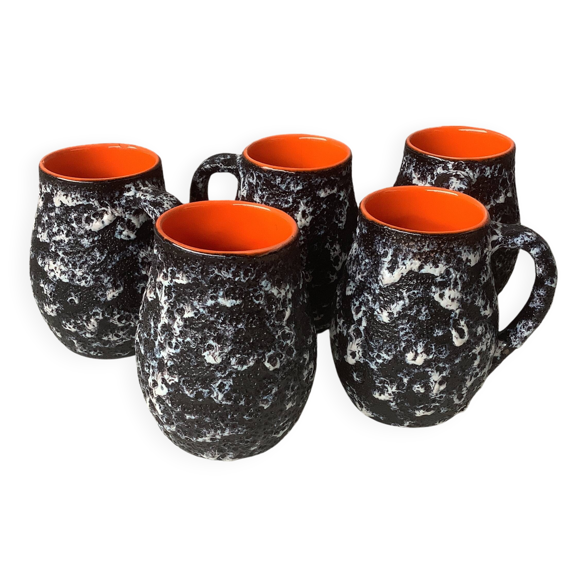 Vallauris orangeade glasses by Marius Musarra for Mabyjo