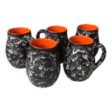 Vallauris orangeade glasses by Marius Musarra for Mabyjo
