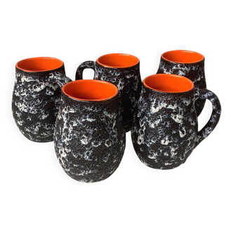 Vallauris orangeade glasses by Marius Musarra for Mabyjo