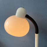 White mid-century space age mushroom floor lamp by Hala Zeist