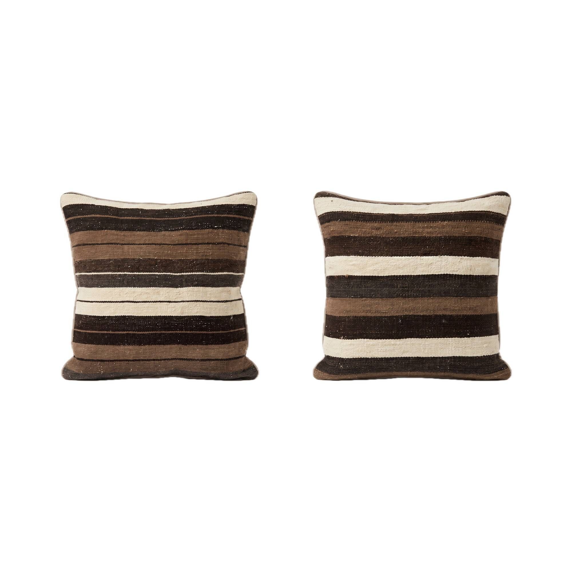Set of 2 vintage kilim cushion covers 50x50 cm