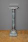 Colonne de Présentation en Marbre Bleu Turquin et Rouge XIX
