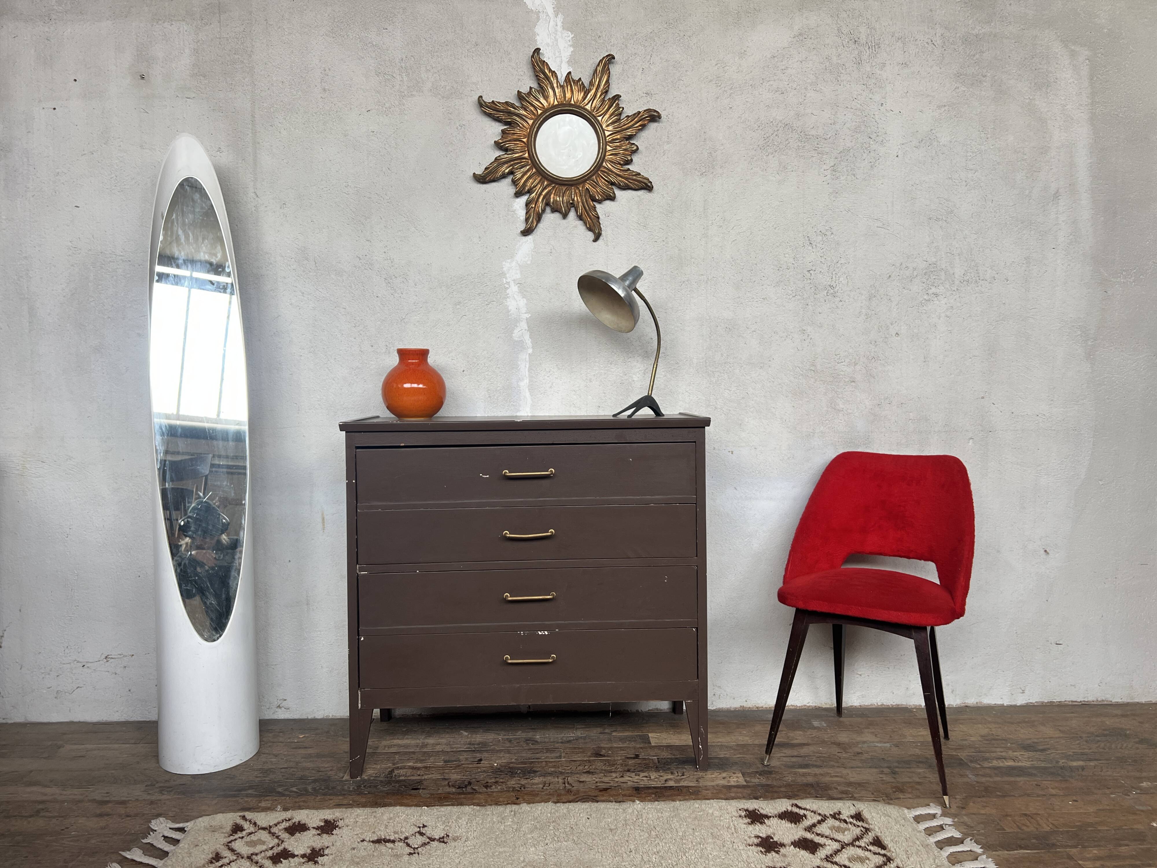 Commode vintage de style scandinave