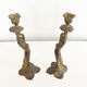 Pair of antique Mermaid candlesticks Art Nouveau