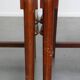 Set of 2 Wooden Art Deco Dining Chairs with Woven Cane Seat and Backrest