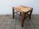Antique solid wood stool with traditional rush seating – Late 19th century