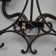 pair of grey patinated iron wall sconces