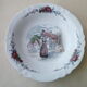 Large hollow faience dish of Sarreguemines Model Obernai