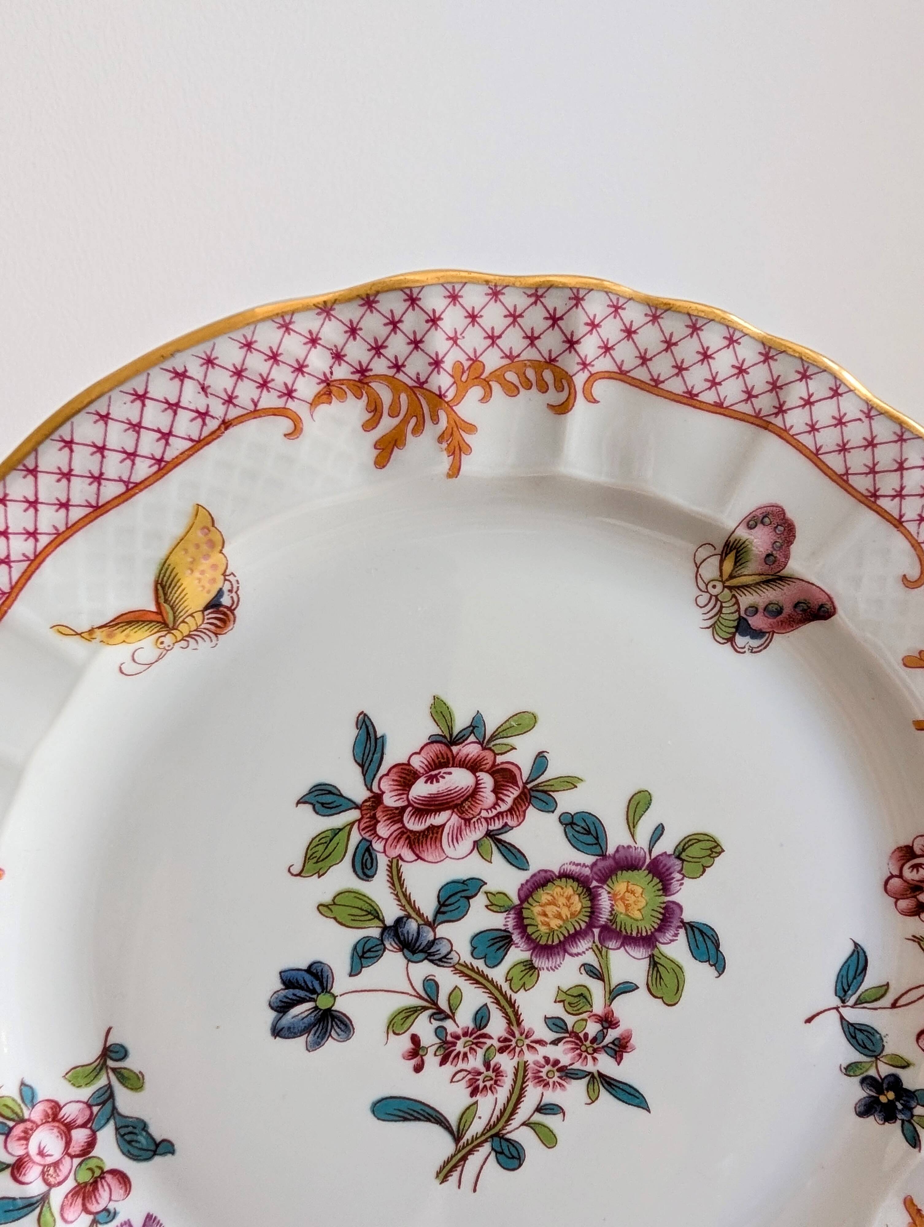 Set of 10 dessert plates Bernardaud Limoges – Compagnie des Indes