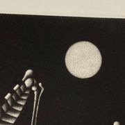 Mario avati (1921-2009), criquet, manière noire, 1970