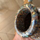 Small Vallauris vase in mosaic clay signed Gerbino