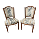 Pair of antique Louis XVI style chairs, beautifully upholstered