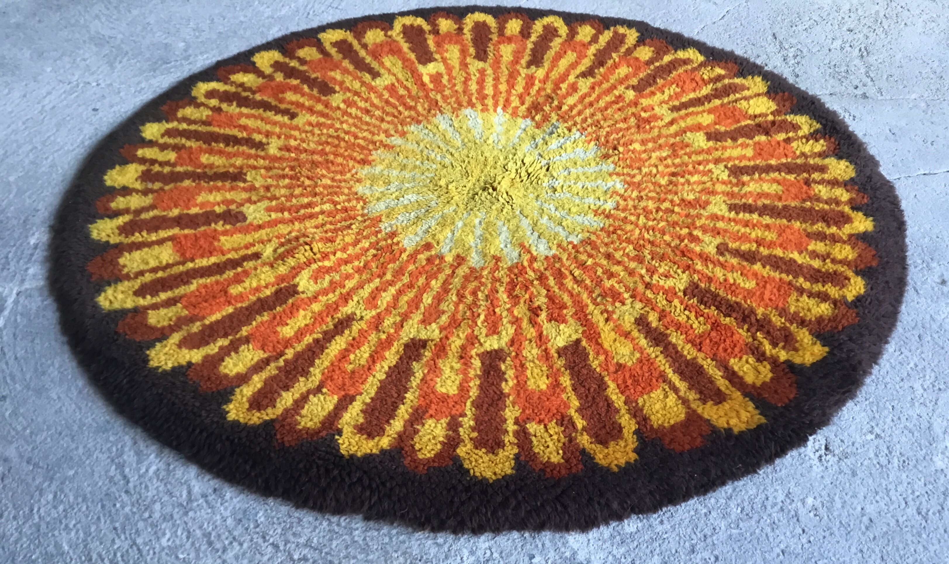 Round carpets Desso vintage psychedelic - 1960