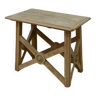 Beech stool with cross legs 1940s