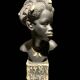 Sculpture of a black woman in plaster