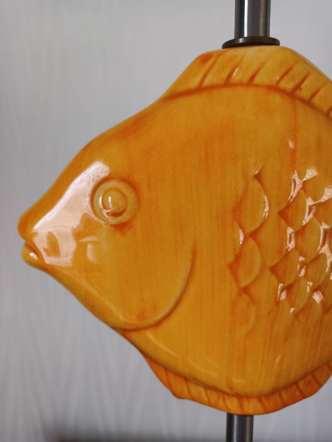 Vintage ceramic fish lamp base