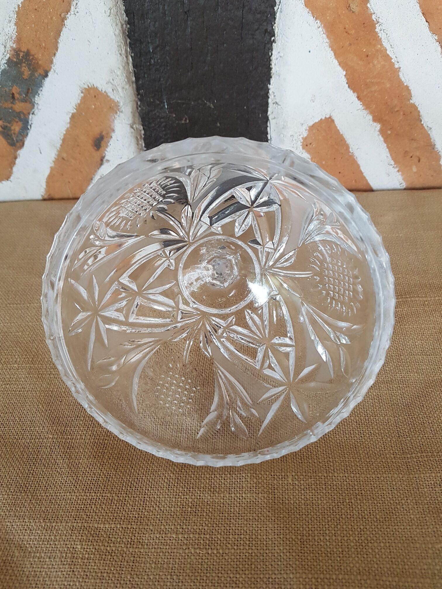 Large candy box chiseled crystal shape sphere